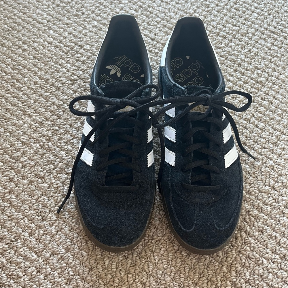 Adidas Spezial Black and White Suede Sneakers